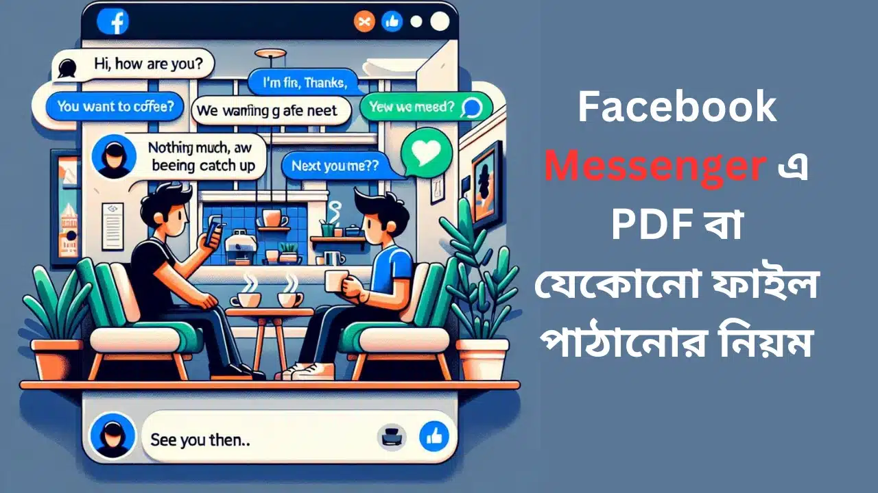 Facebook Messenger এ PDF বা যেকোনো ফাইল পাঠানোর নিয়ম
